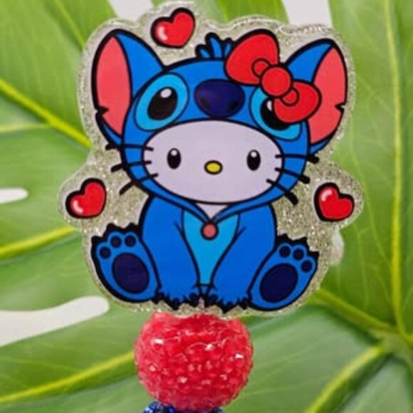 Stitch Kitty Badge Holder - Picture 1 of 1